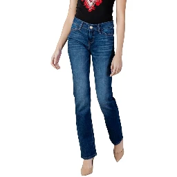 Blue Cotton Skinny Jeans