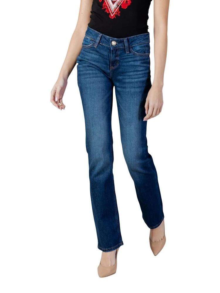 Blue Cotton Skinny Jeans