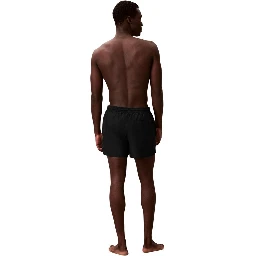 Black Recycled Polyester Swim Shorts
