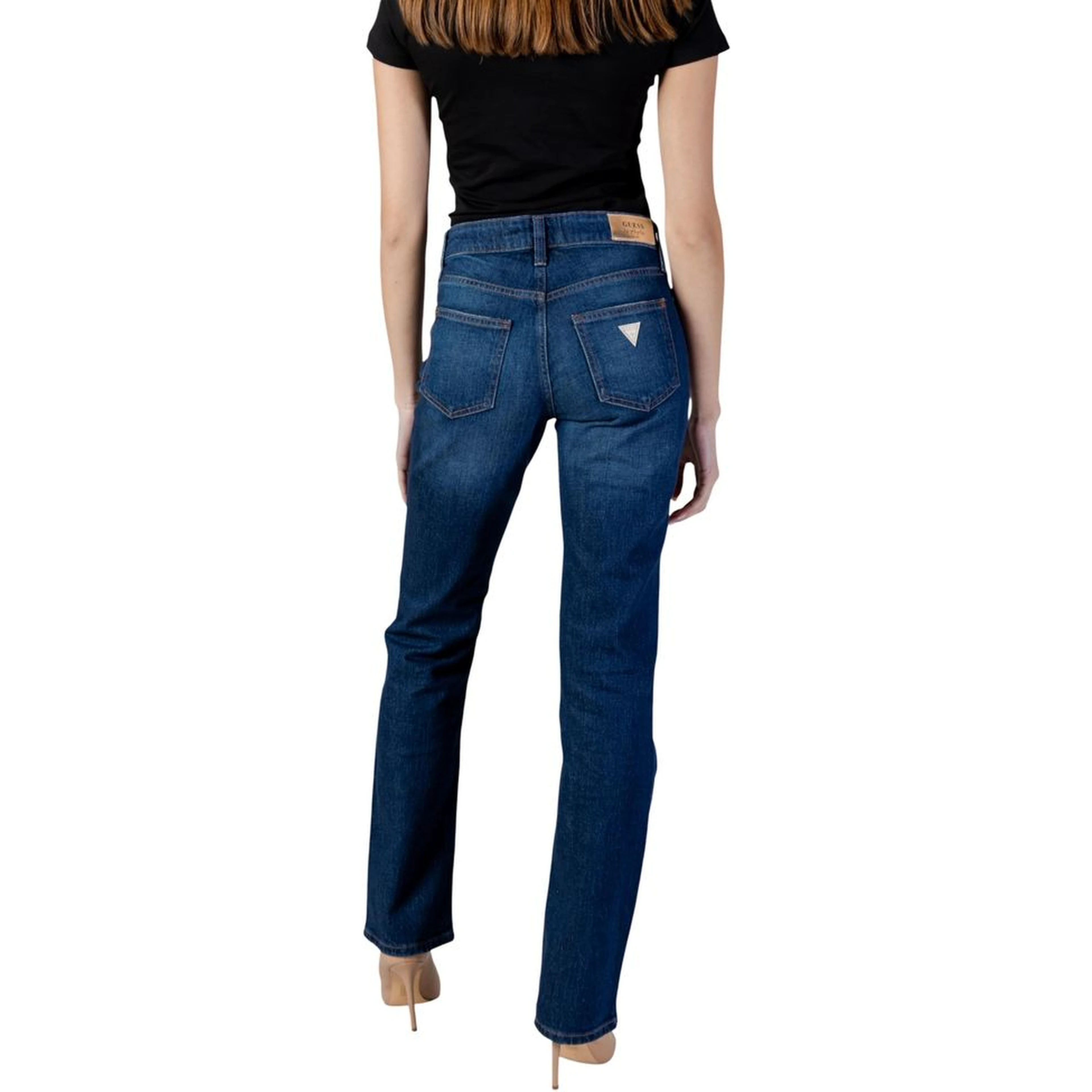 Blue Cotton Skinny Jeans