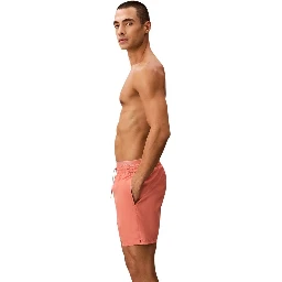 Orange Recycled Polyester Swim Shorts