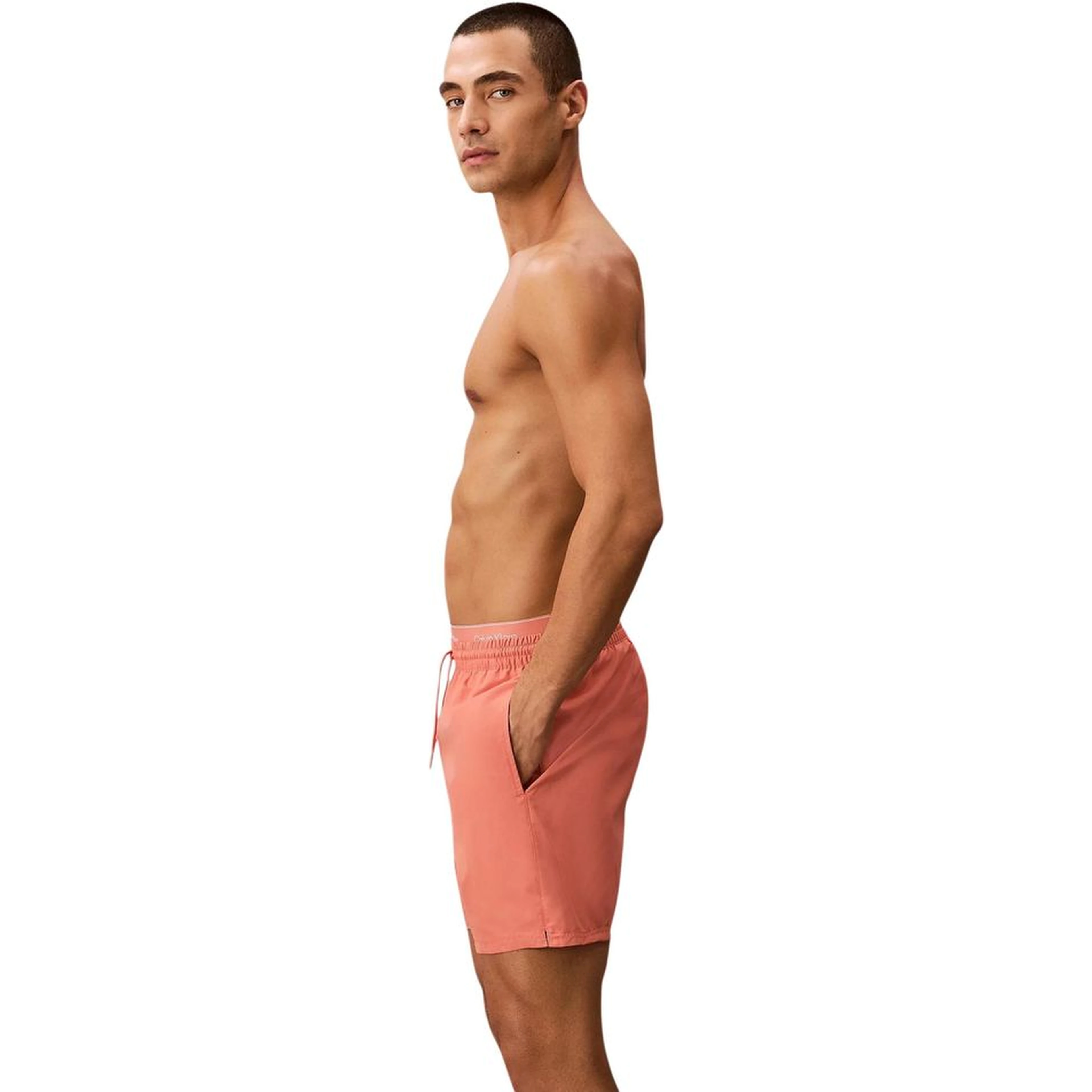 Orange Recycled Polyester Swim Shorts