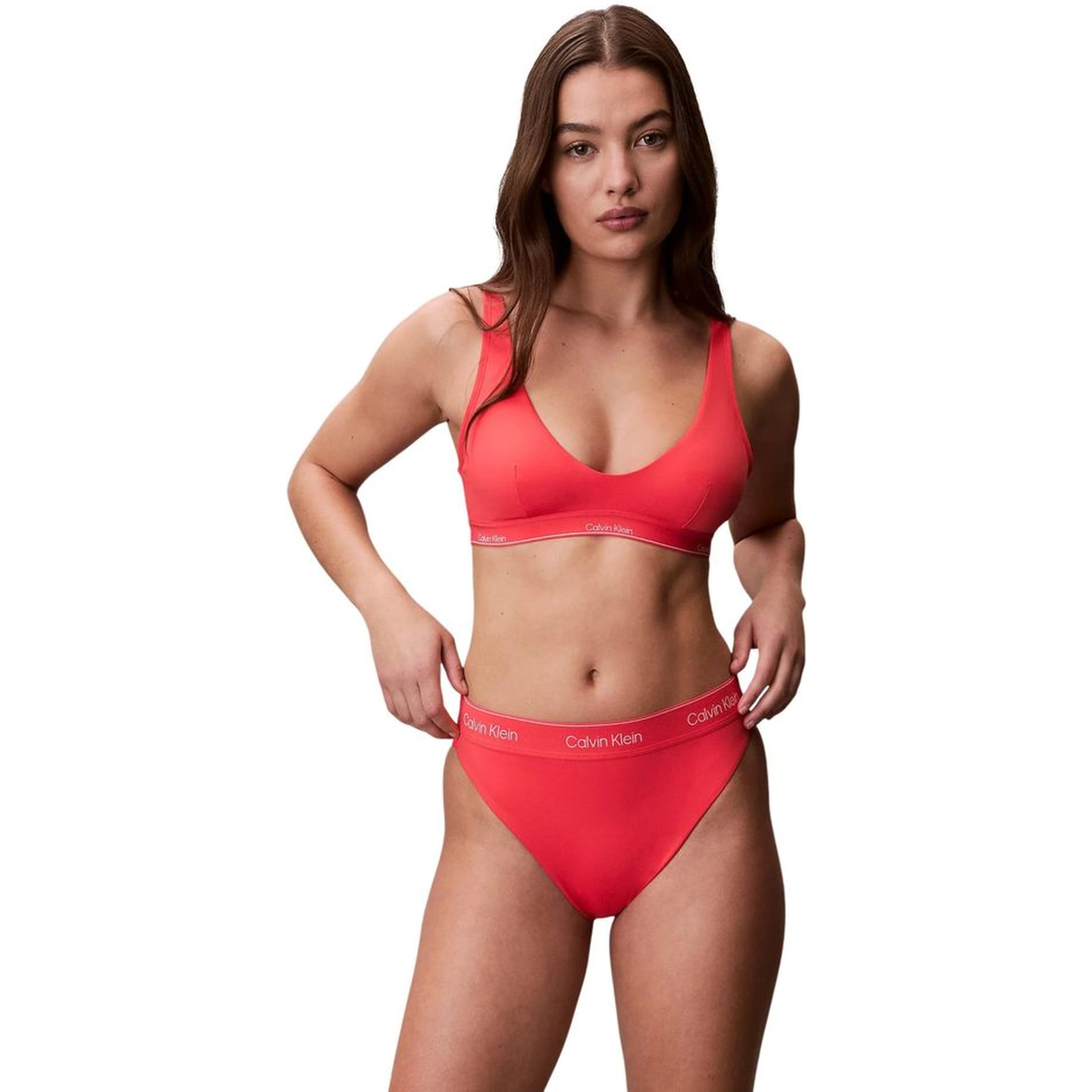 Orange Recycled Polyester Swim Briefs