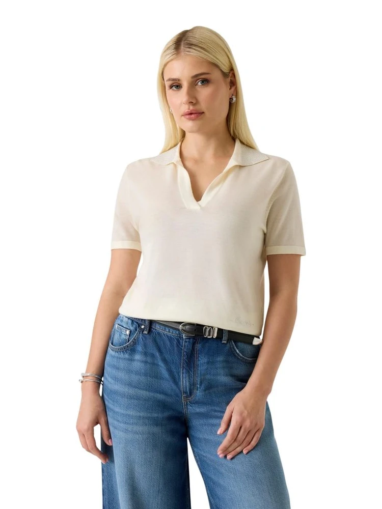 Beige Wool T-Shirt
