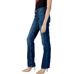 Blue Cotton Skinny Jeans