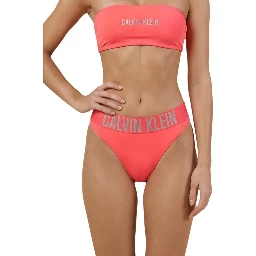 Orange Recycled Polyester Swim Briefs
