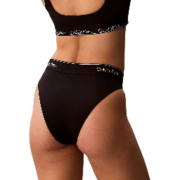 Black Recycled Polyester Swim Briefs