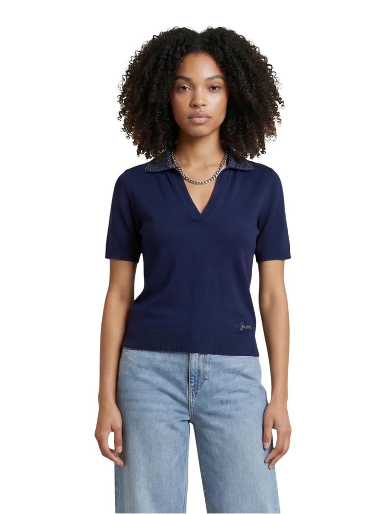 Blue Wool T-Shirt