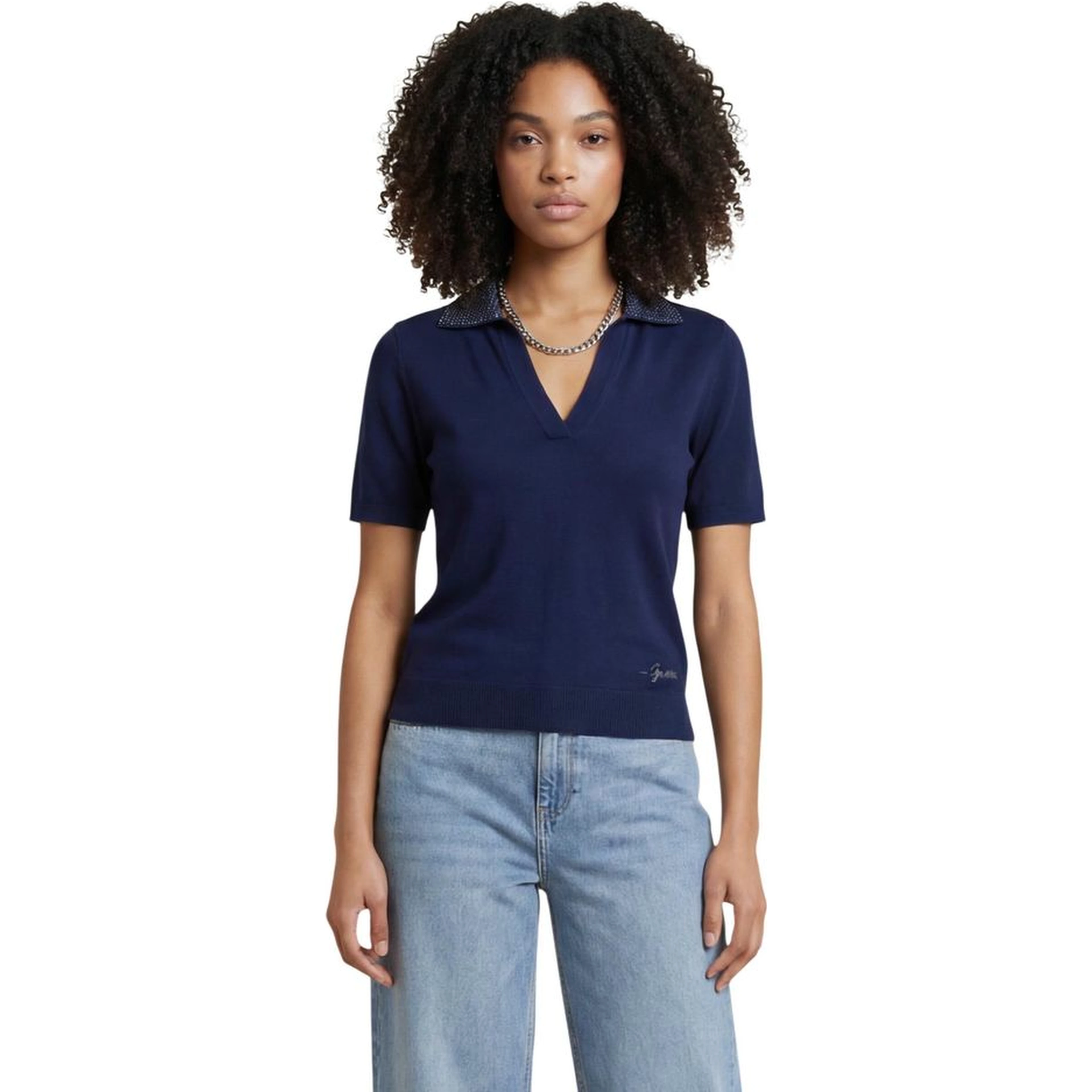 Blue Wool T-Shirt