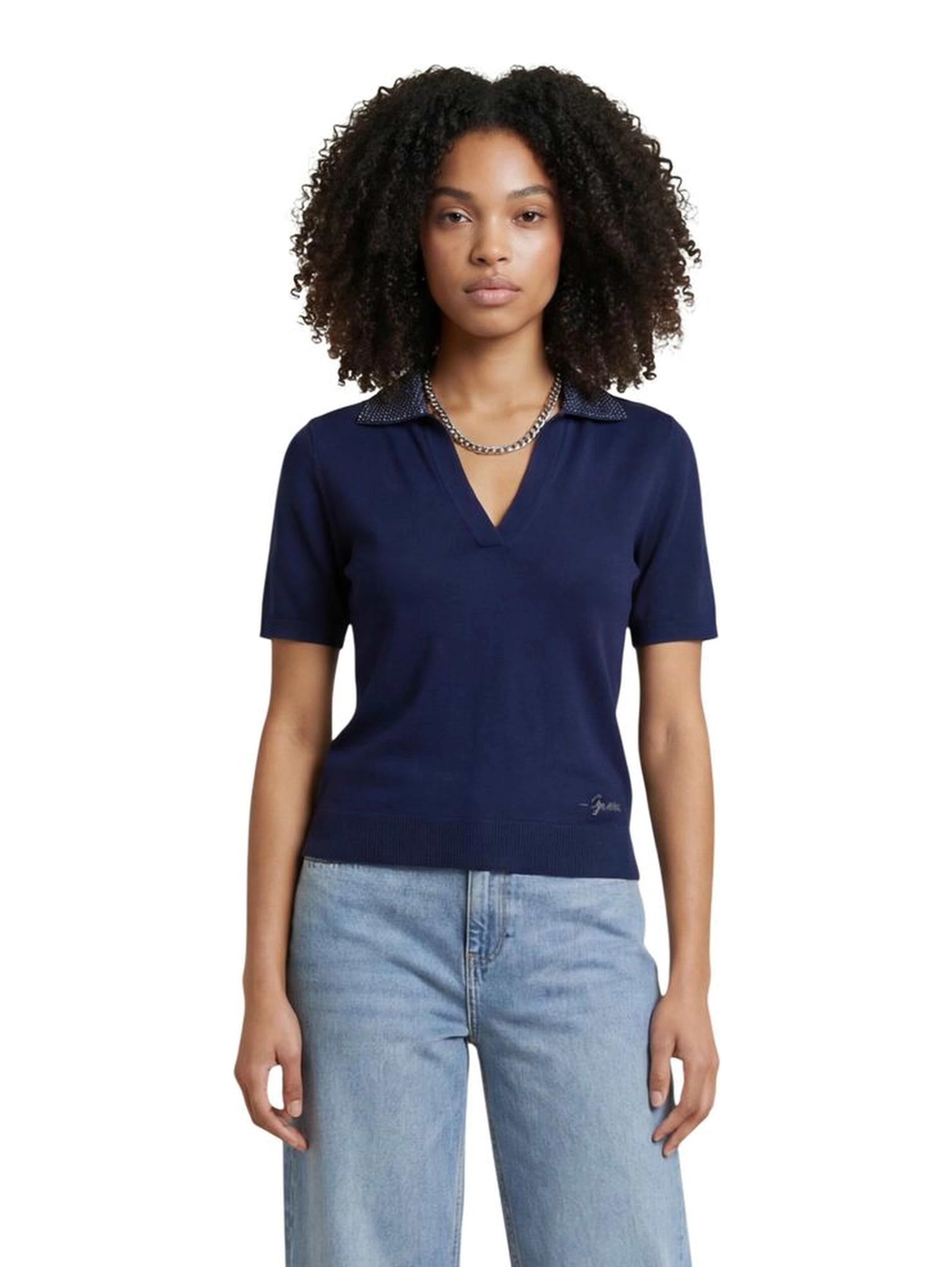 Blue Wool T-Shirt