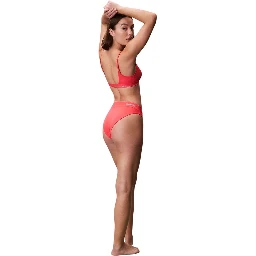 Orange Recycled Polyester Swim Briefs
