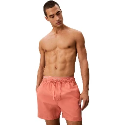 Orange Recycled Polyester Swim Shorts