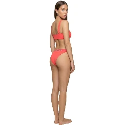 Orange Recycled Polyester Swim Briefs