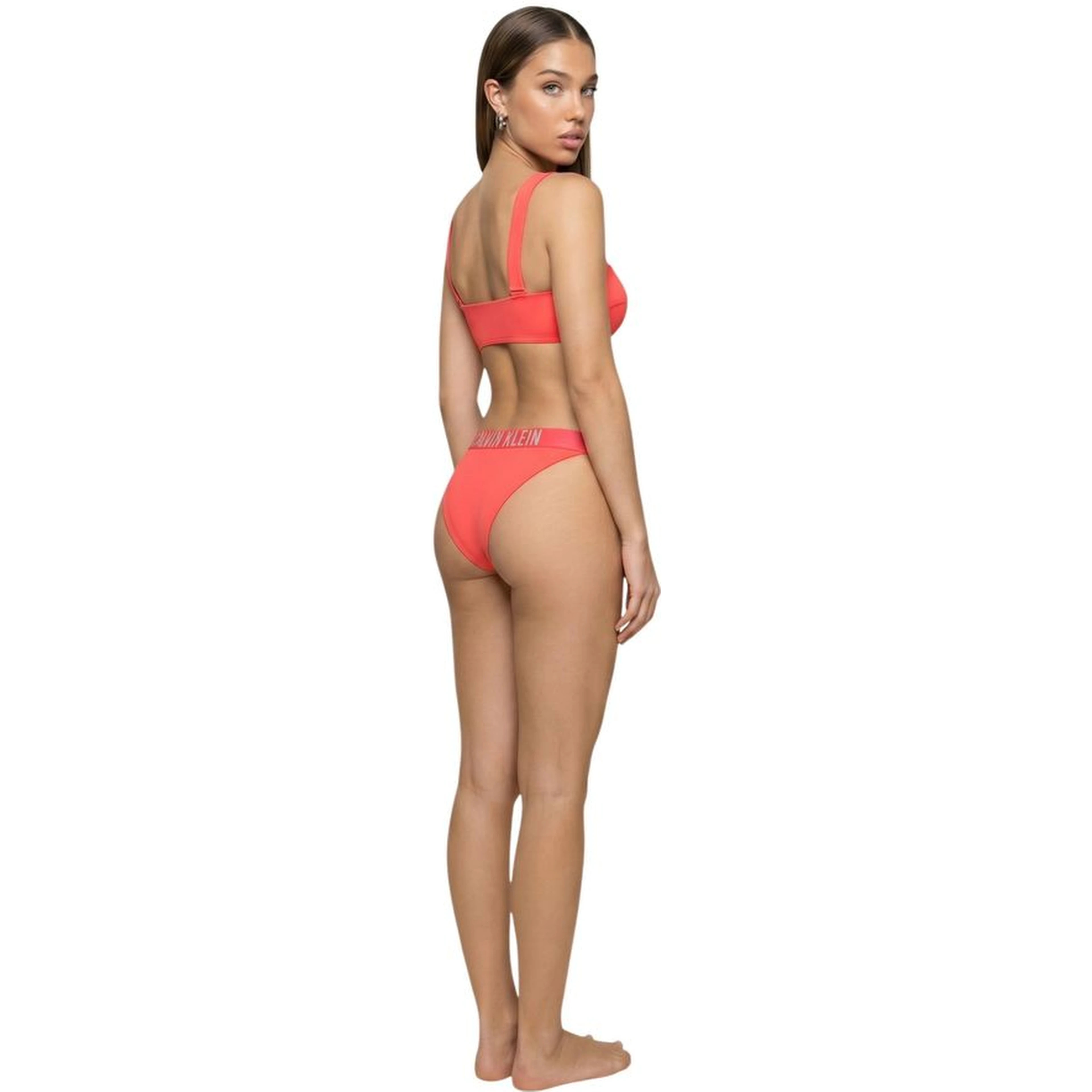 Orange Recycled Polyester Swim Briefs