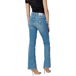 Light Blue Cotton Bootcut Jeans