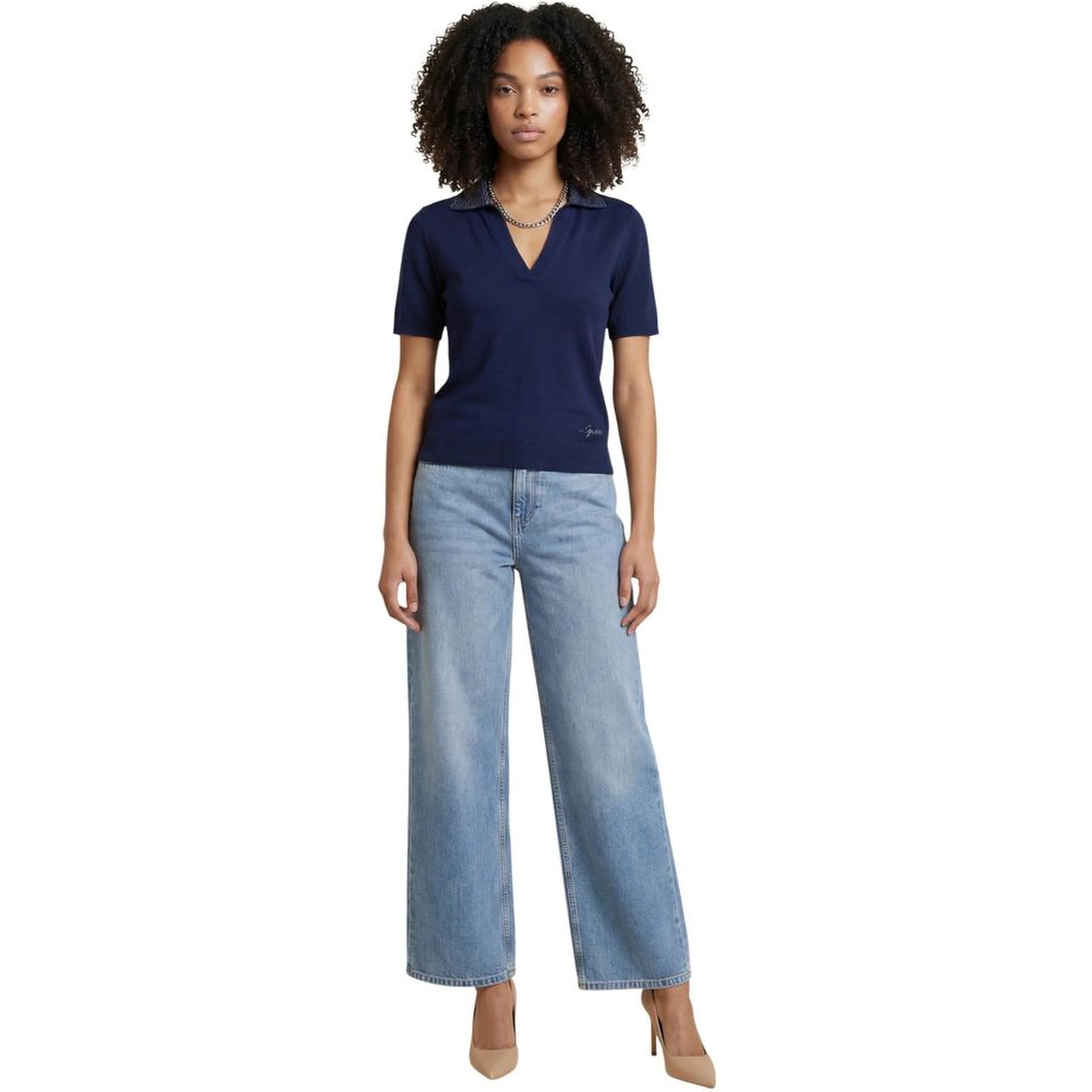 Blue Wool T-Shirt