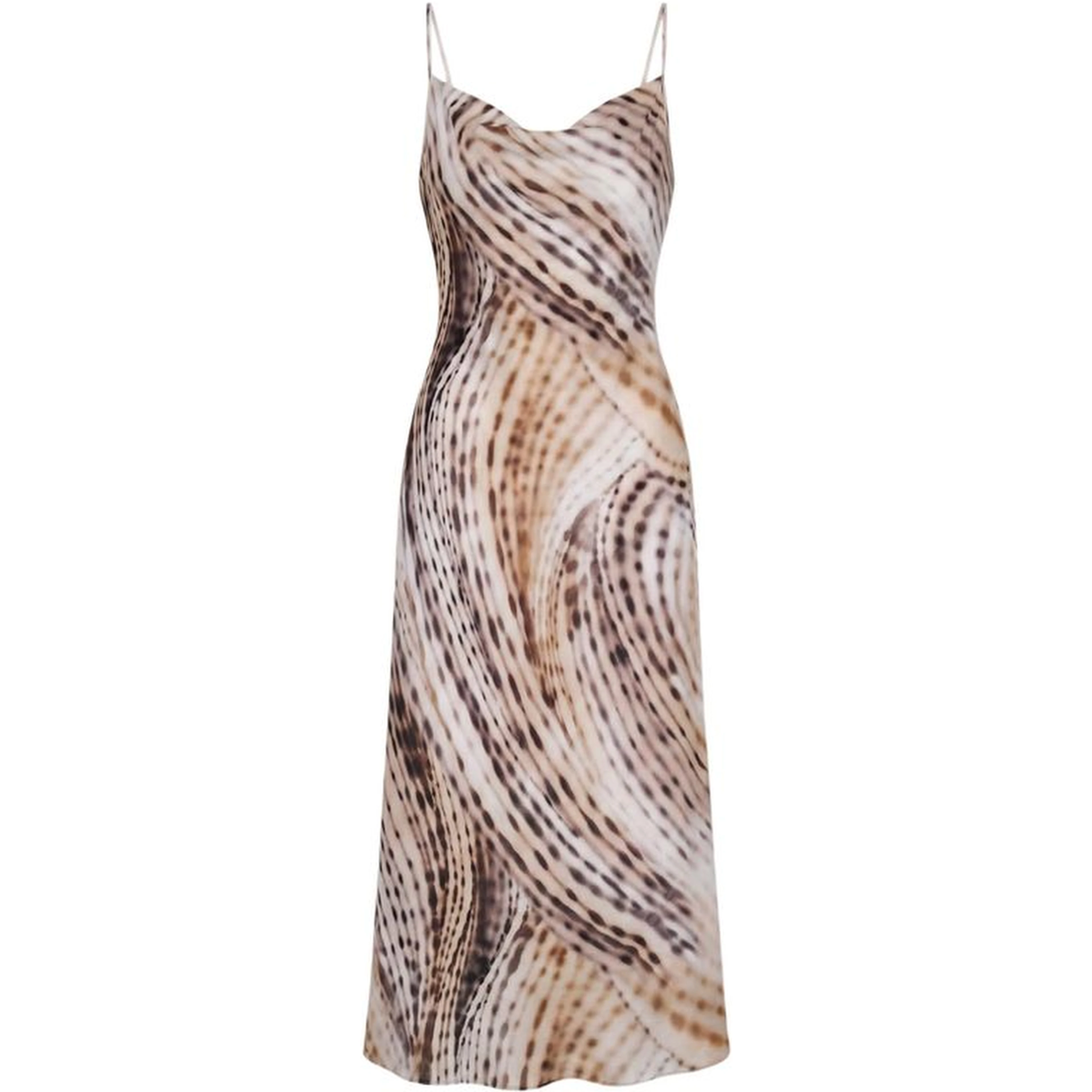 Multicolor Lyocell Long Dress