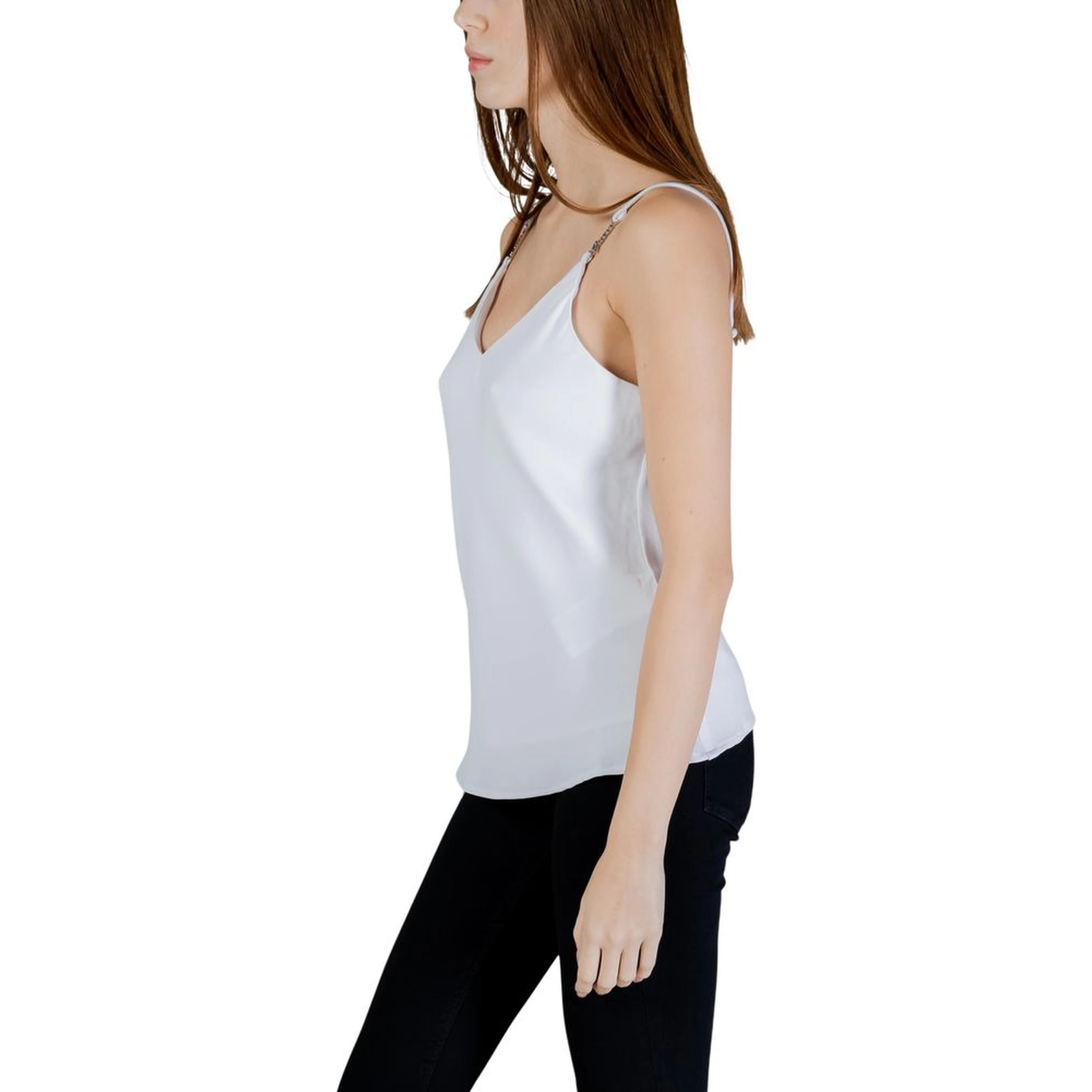 White Polyester Tank Tops