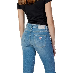 Light Blue Cotton Bootcut Jeans