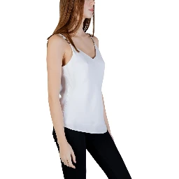 White Polyester Tank Tops