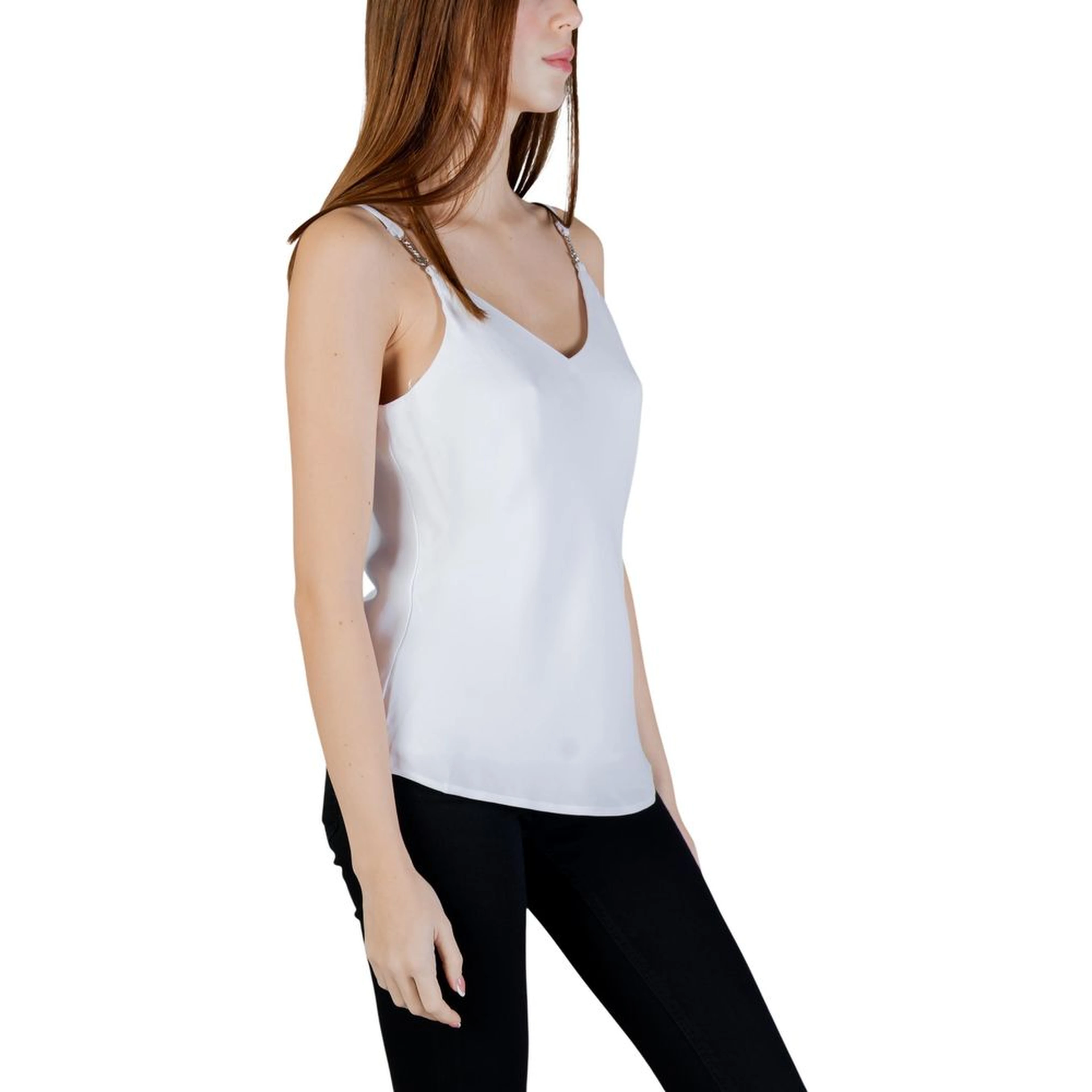 White Polyester Tank Tops