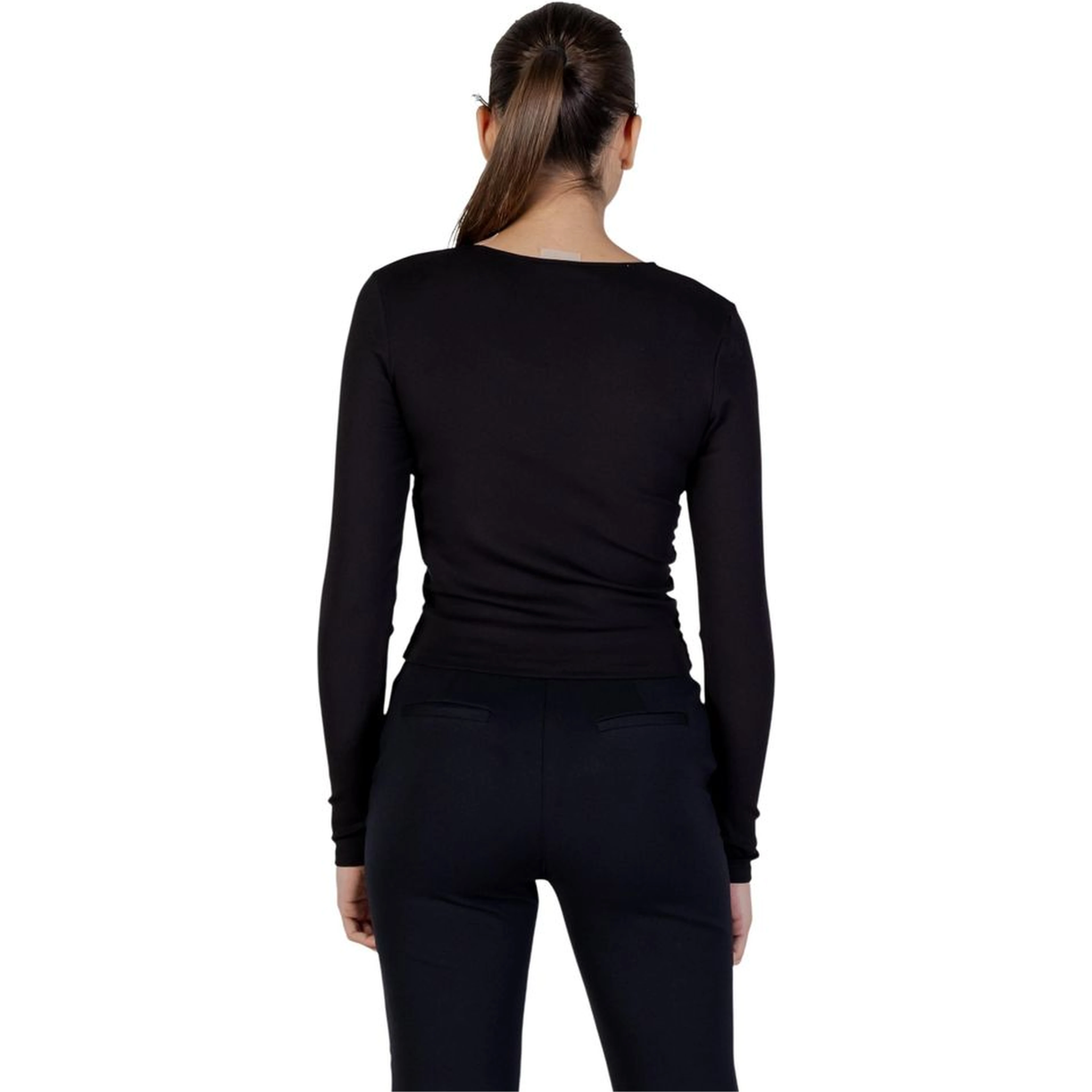Black Modal Long Sleeve T-Shirt