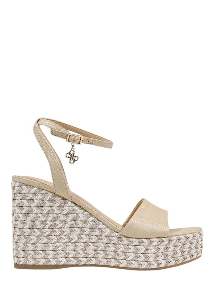 Beige Polyethylene High Heel Pumps
