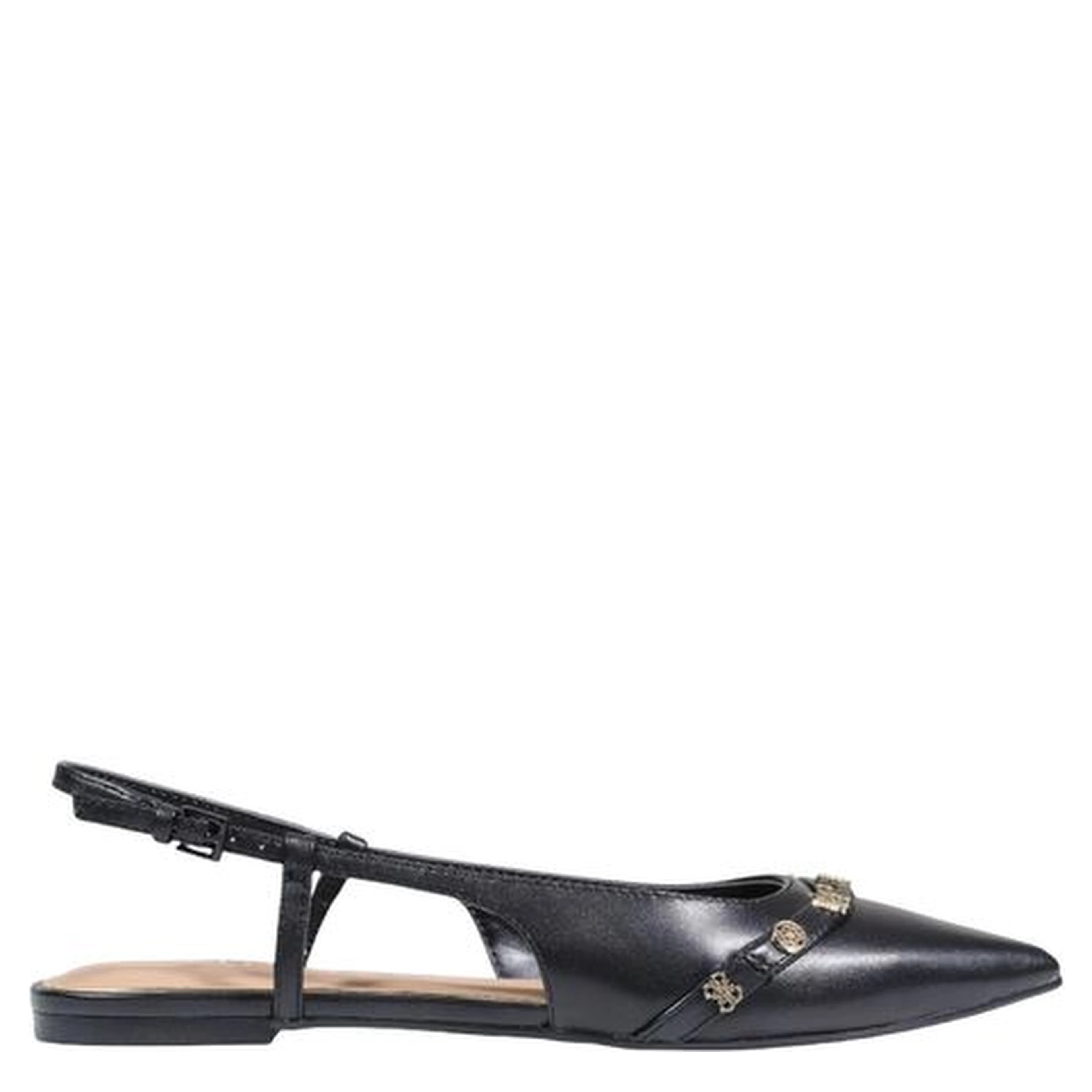 Black Synthetic Platform Pumps