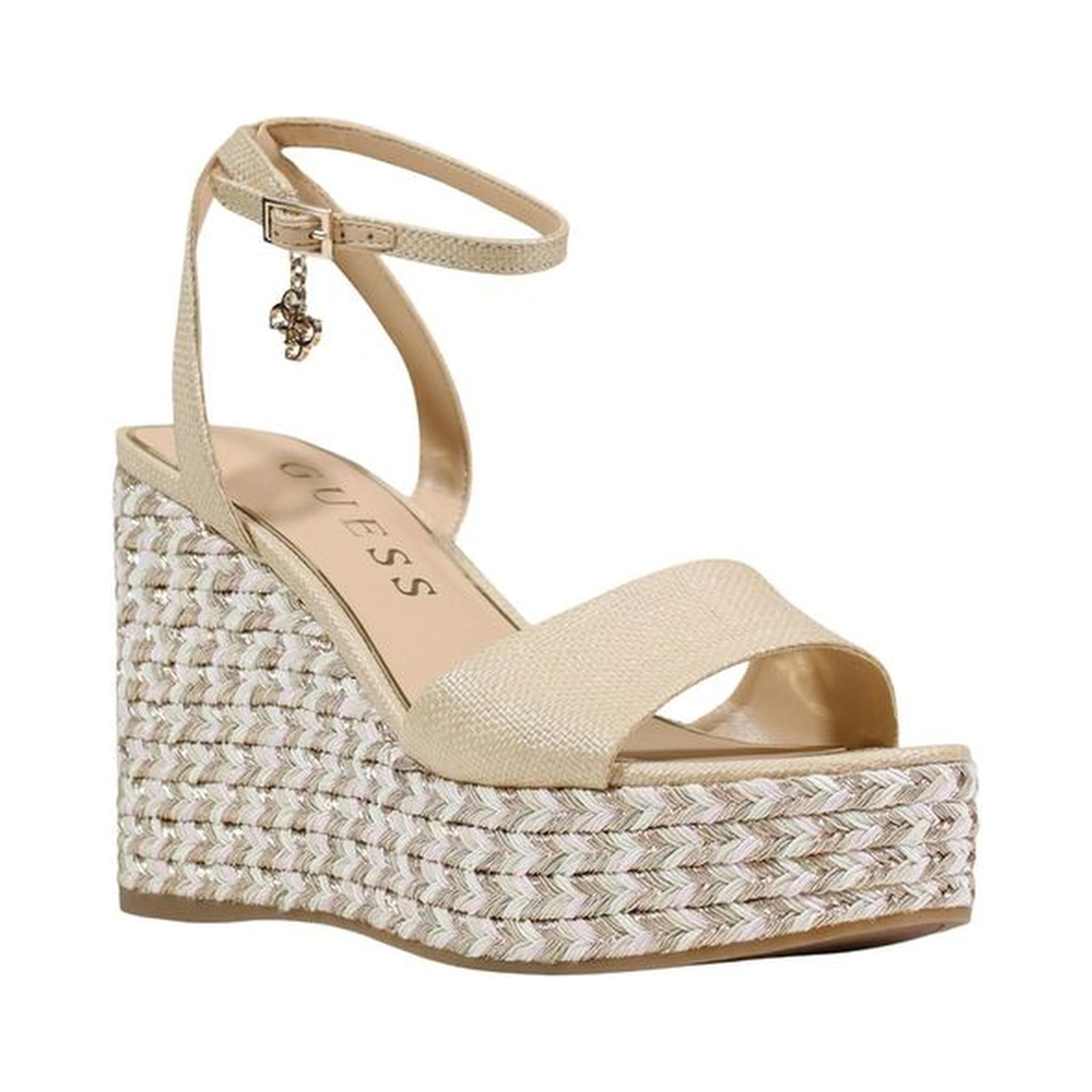 Beige Polyethylene High Heel Pumps