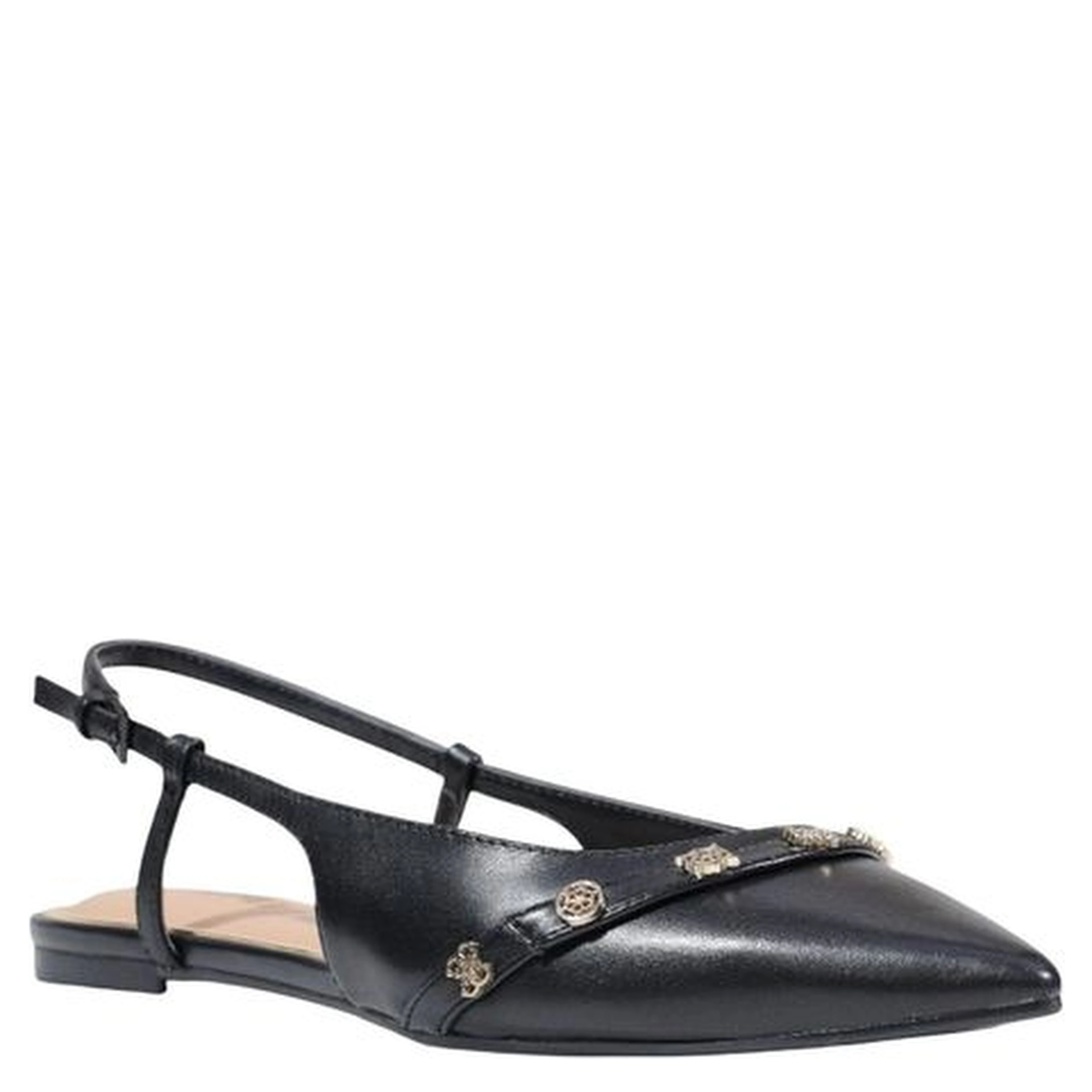 Black Synthetic Platform Pumps
