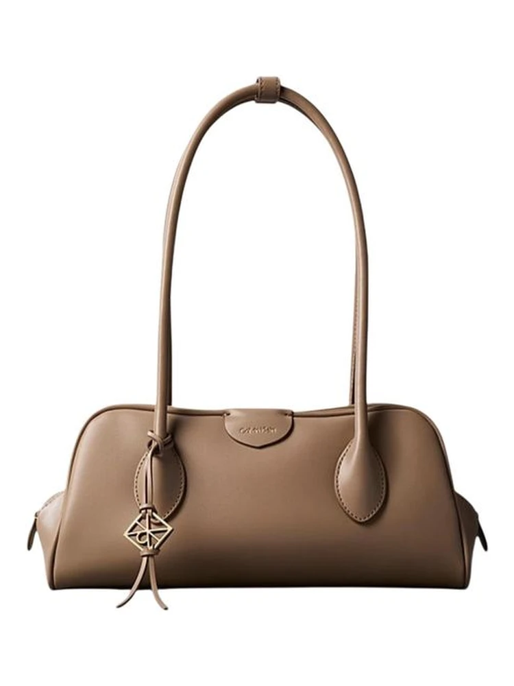 Beige Polyethylene Handbag