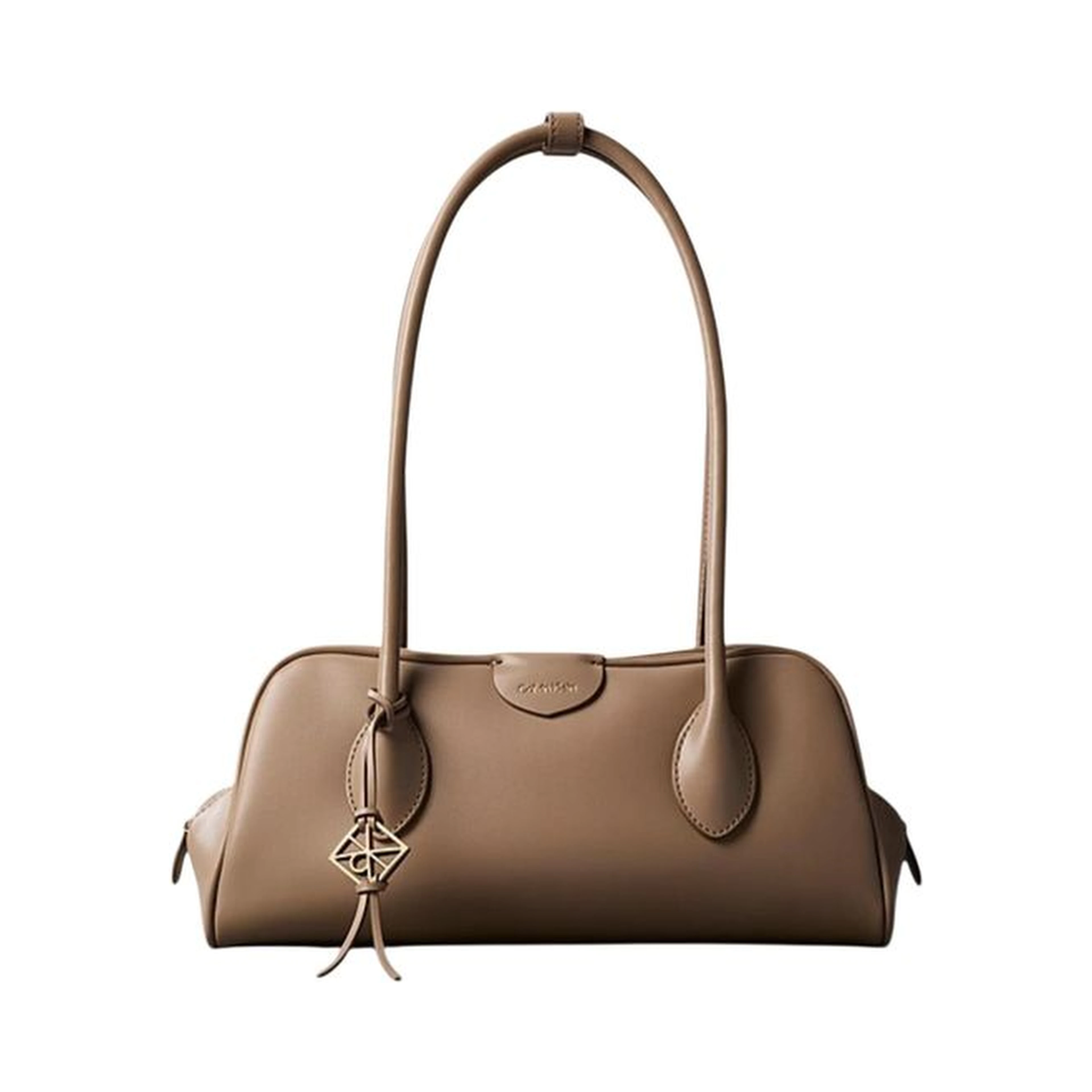 Beige Polyethylene Handbag