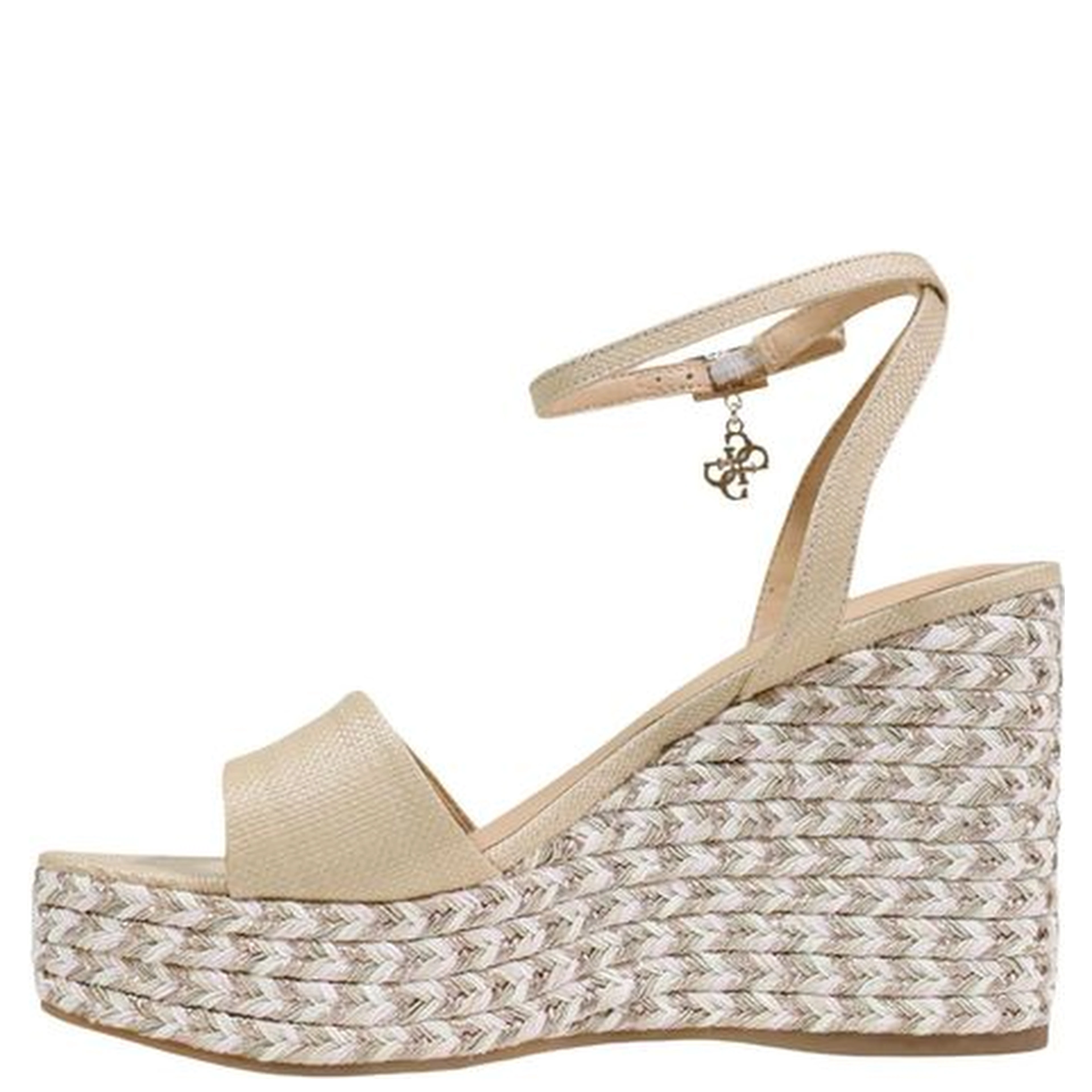 Beige Polyethylene High Heel Pumps