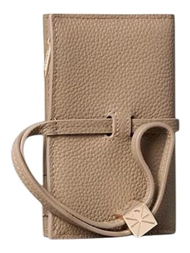 Beige Leather Wallet