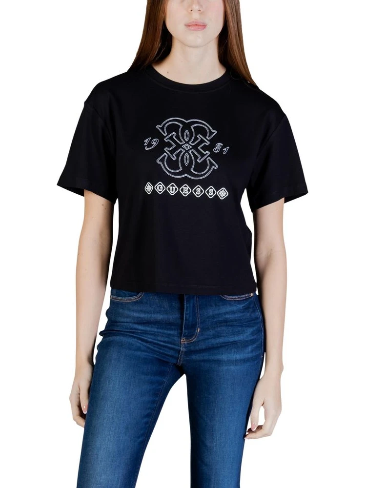 Black Viscose T-Shirt