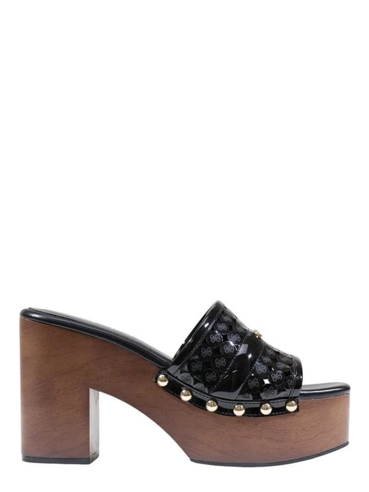 Black Polyethylene High Heel Pumps