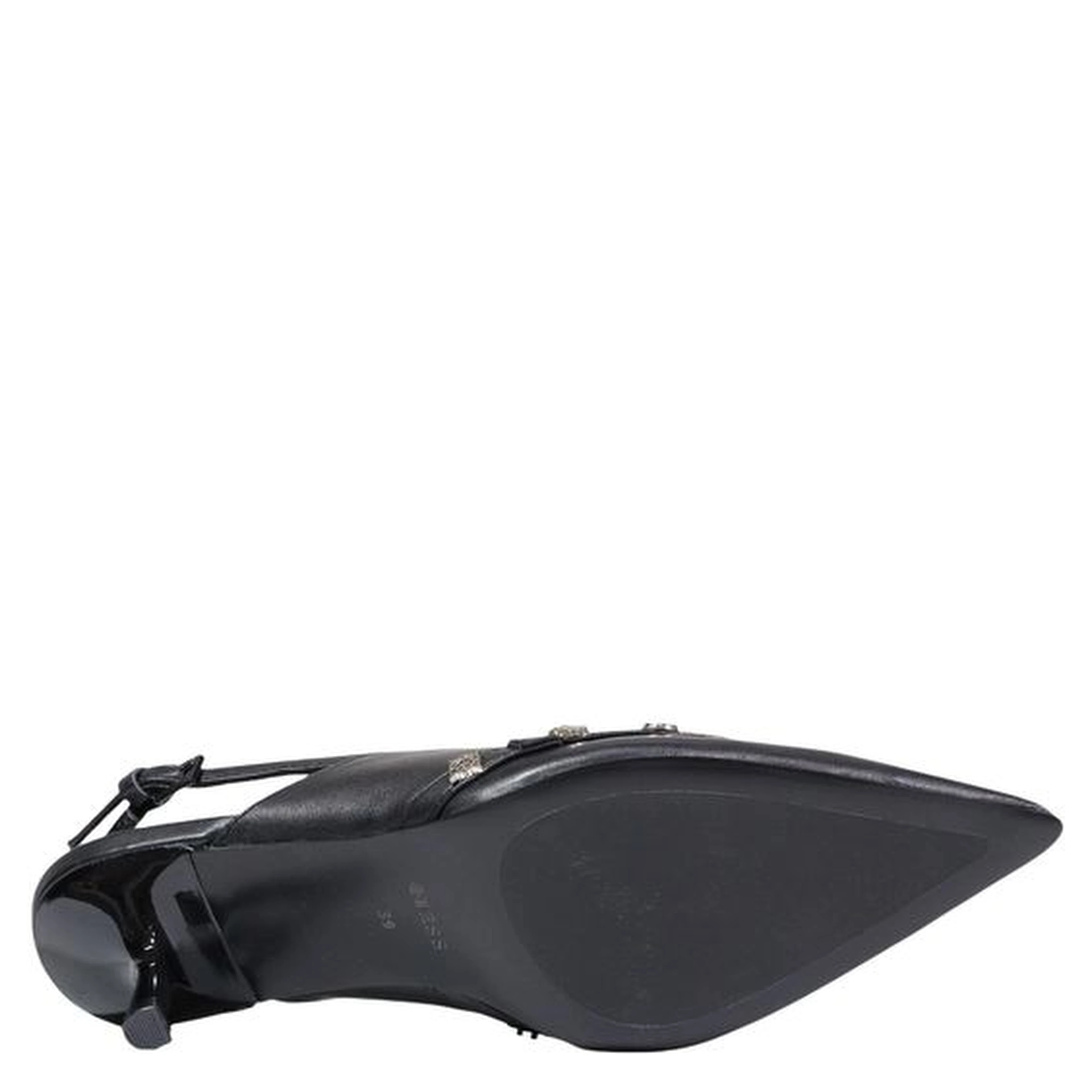Black Synthetic High Heel Pumps