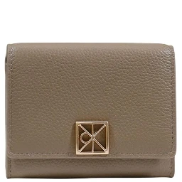 Beige Leather Wallet