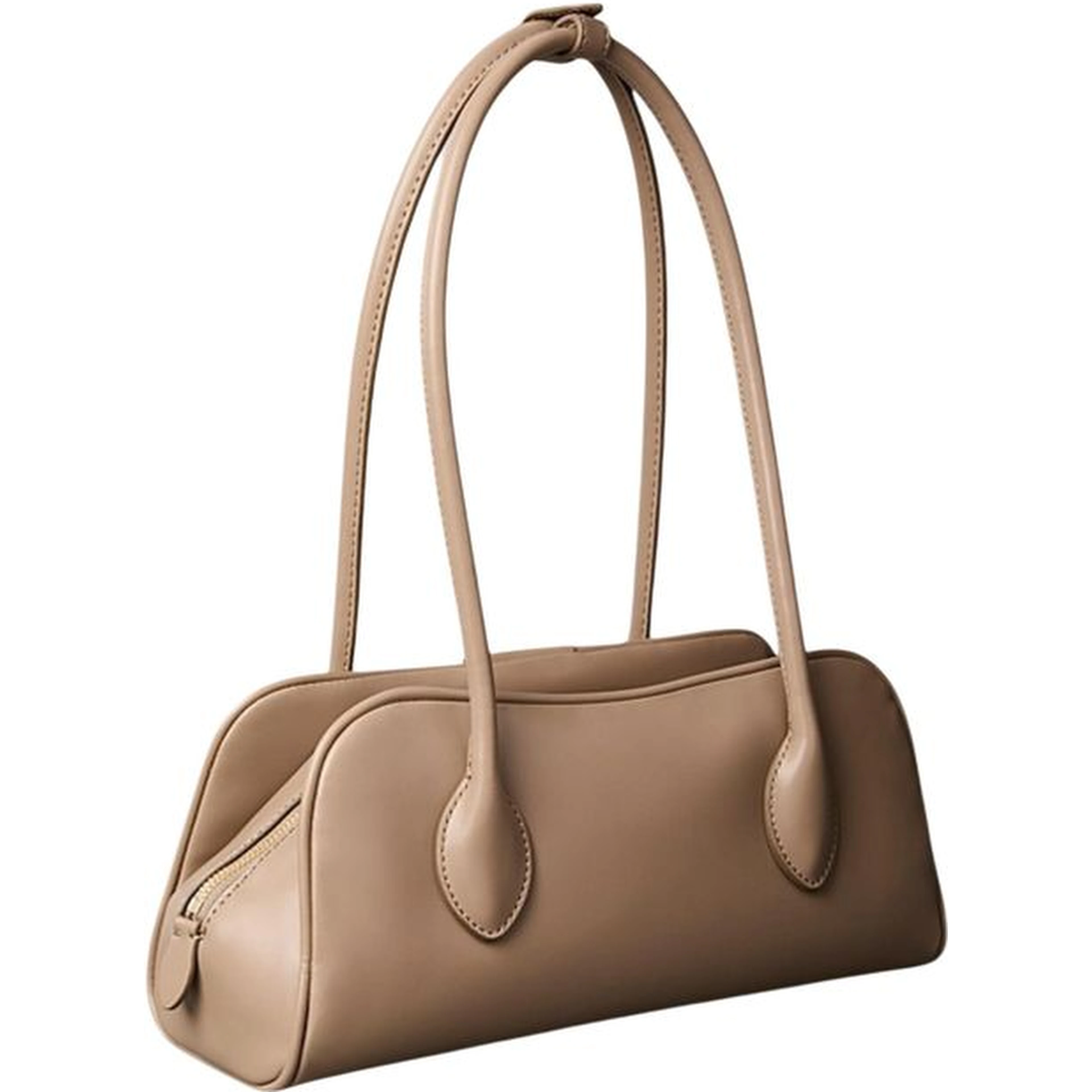 Beige Polyethylene Handbag