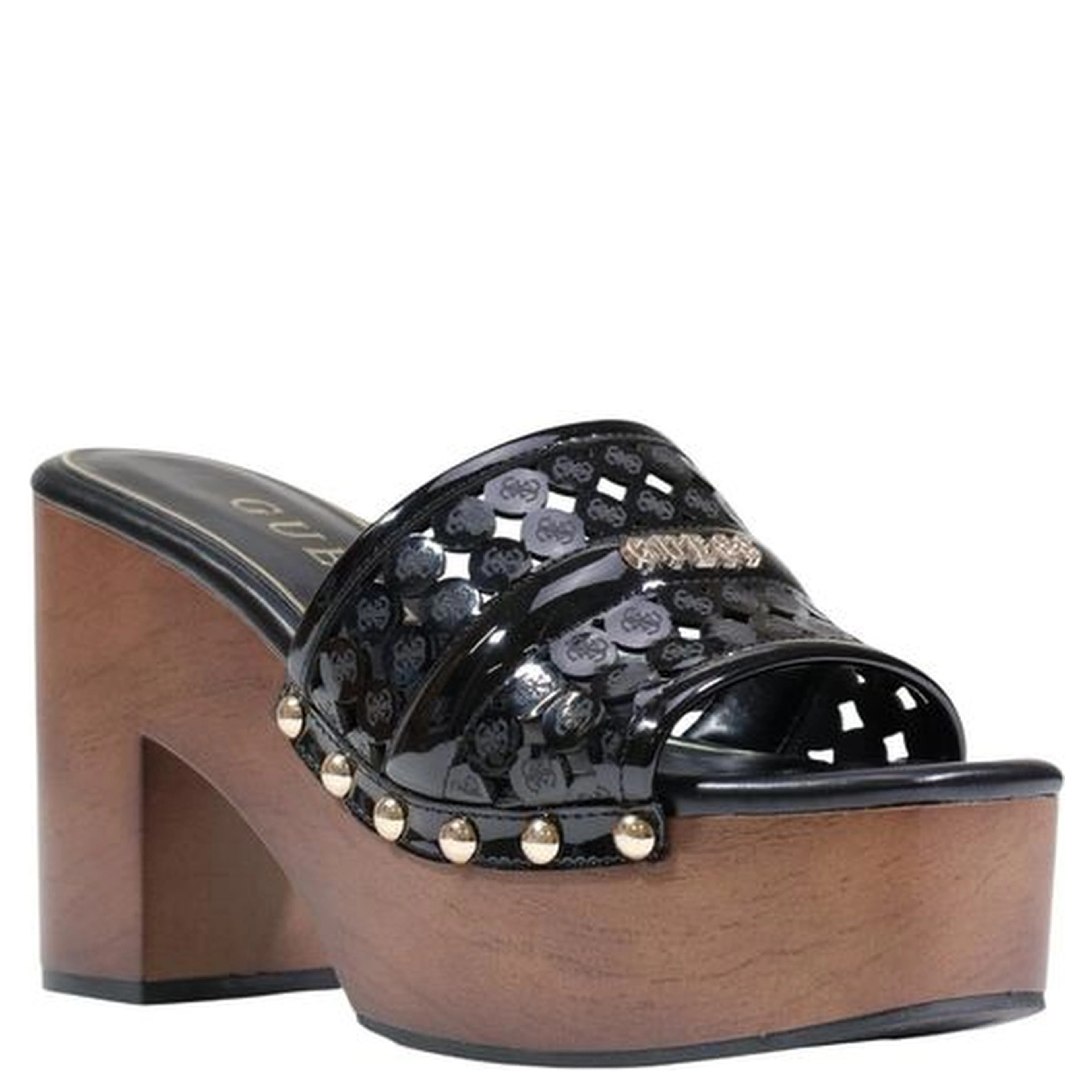 Black Polyethylene High Heel Pumps