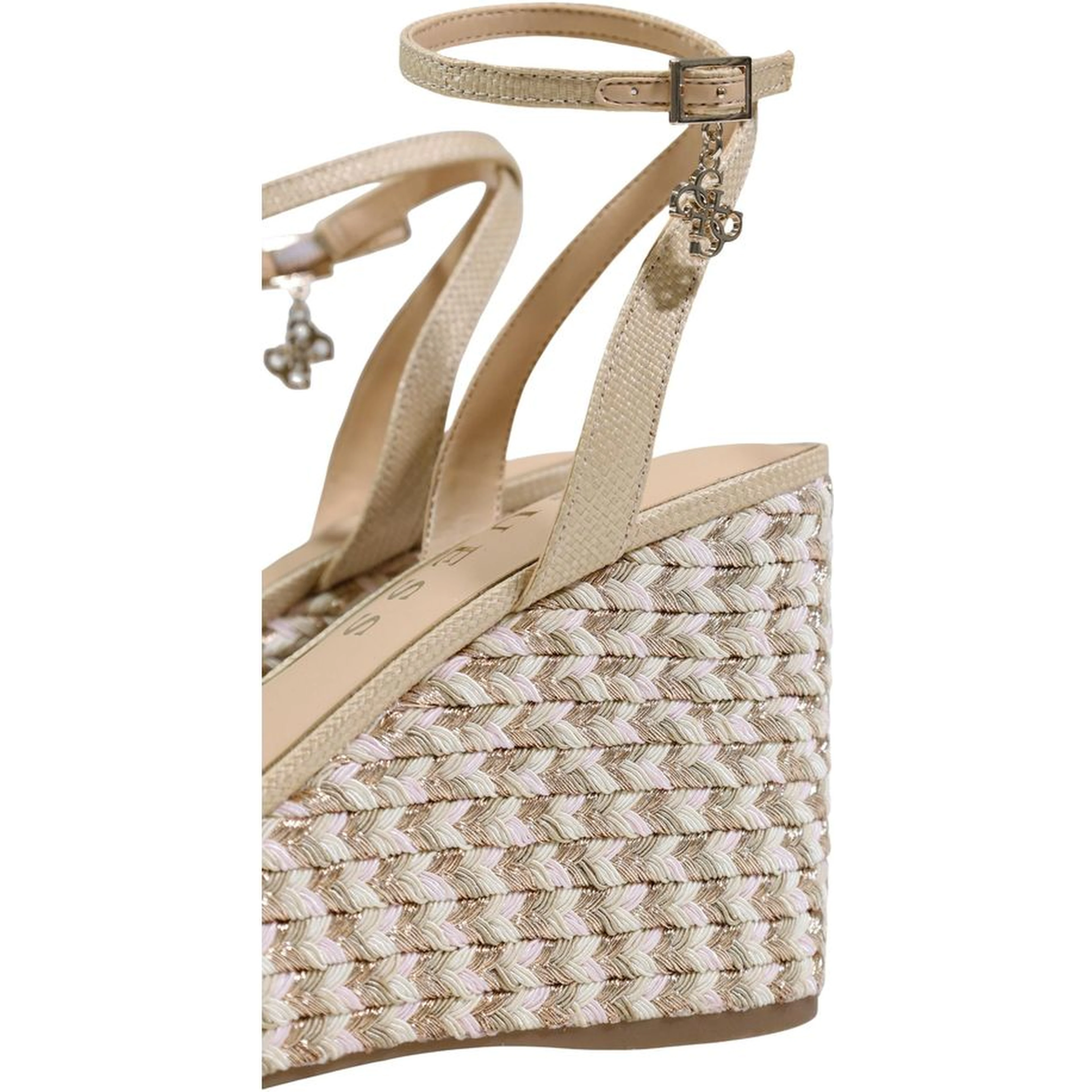 Beige Polyethylene High Heel Pumps