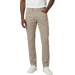 Beige Cotton Skinny Jeans