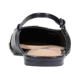 Black Synthetic Platform Pumps