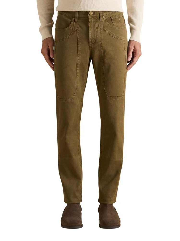 Bicolor Elastane Skinny Pants