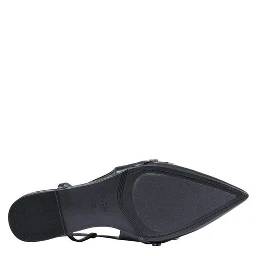 Black Synthetic Platform Pumps