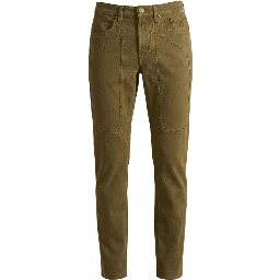 Bicolor Elastane Skinny Pants
