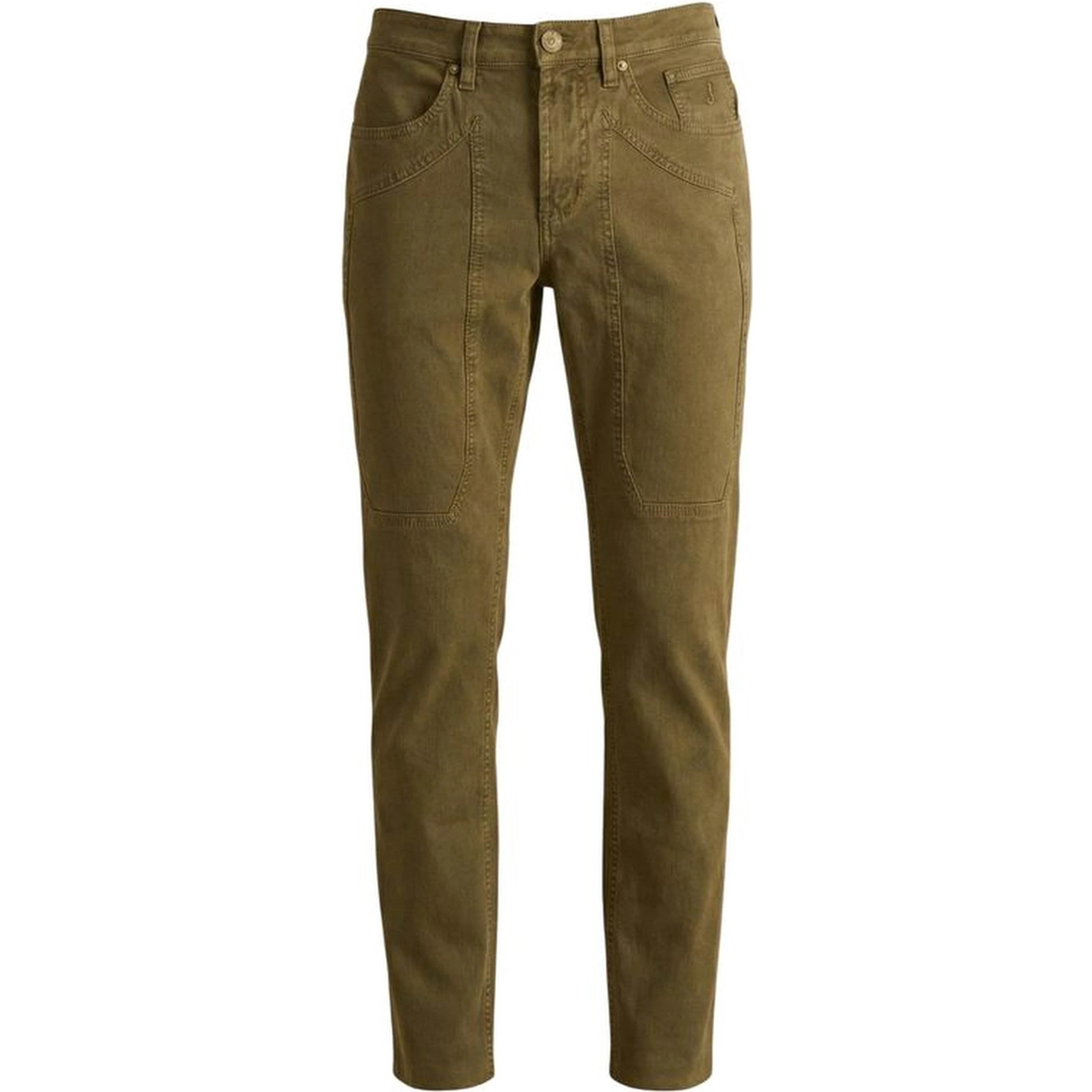 Bicolor Elastane Skinny Pants