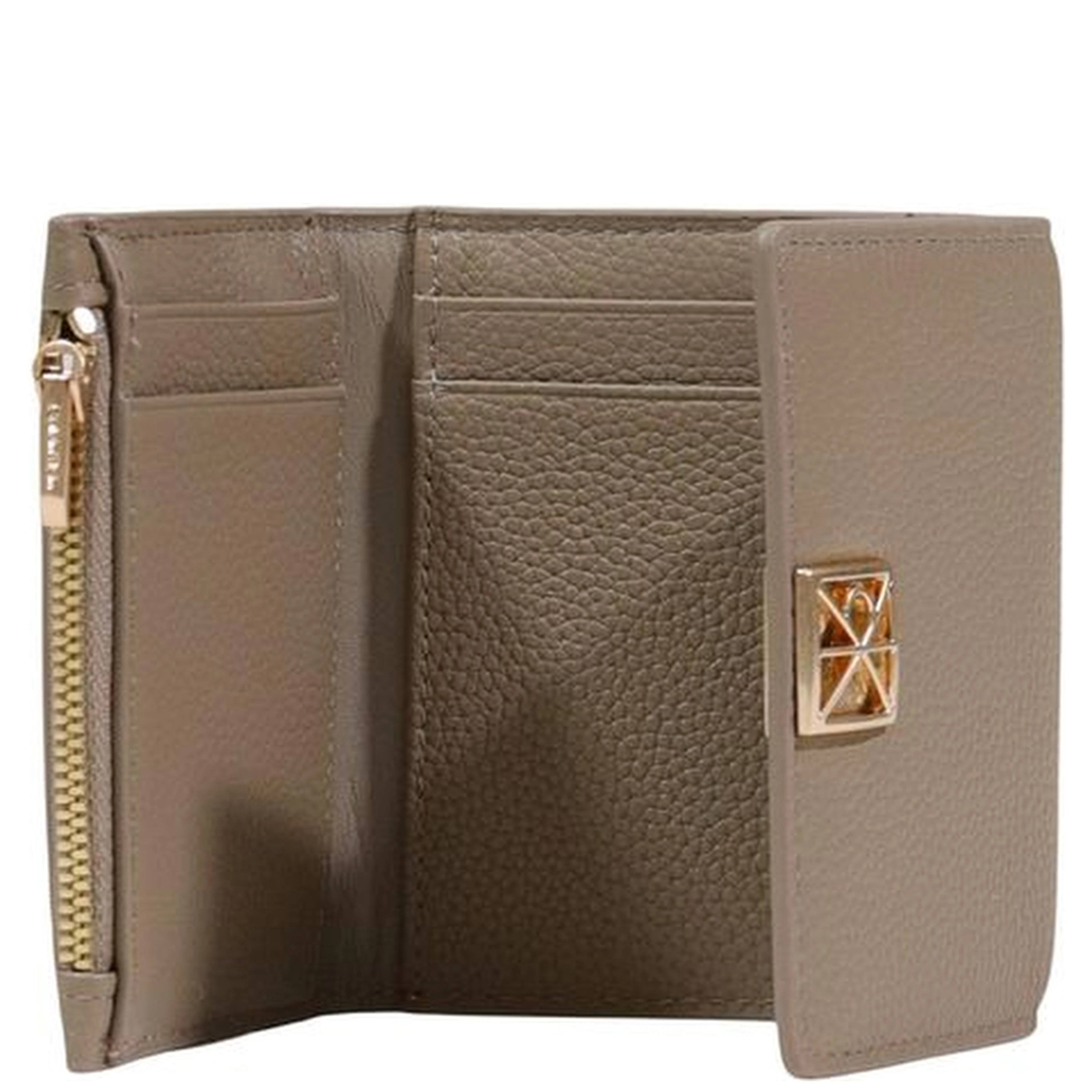 Beige Leather Wallet