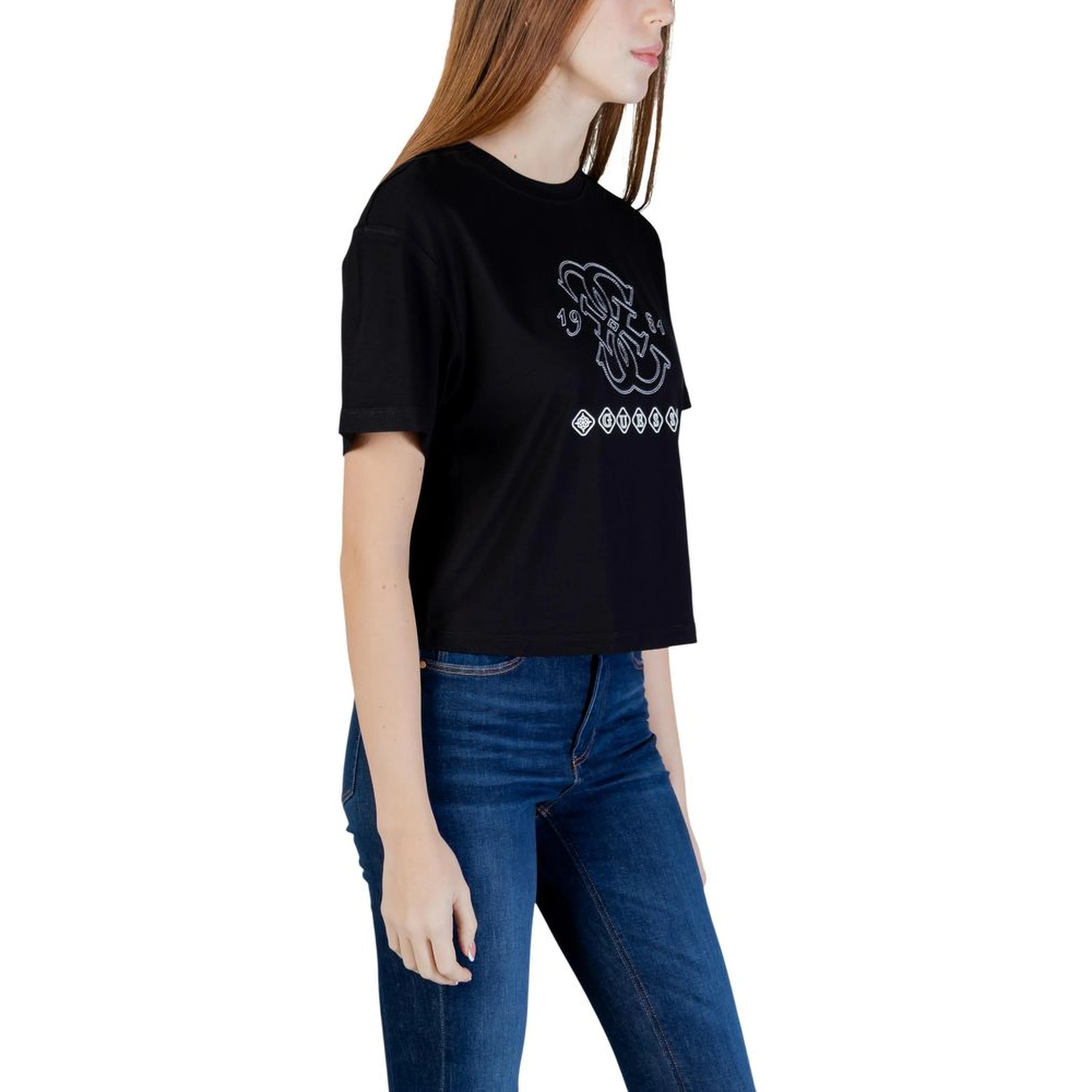 Black Viscose T-Shirt