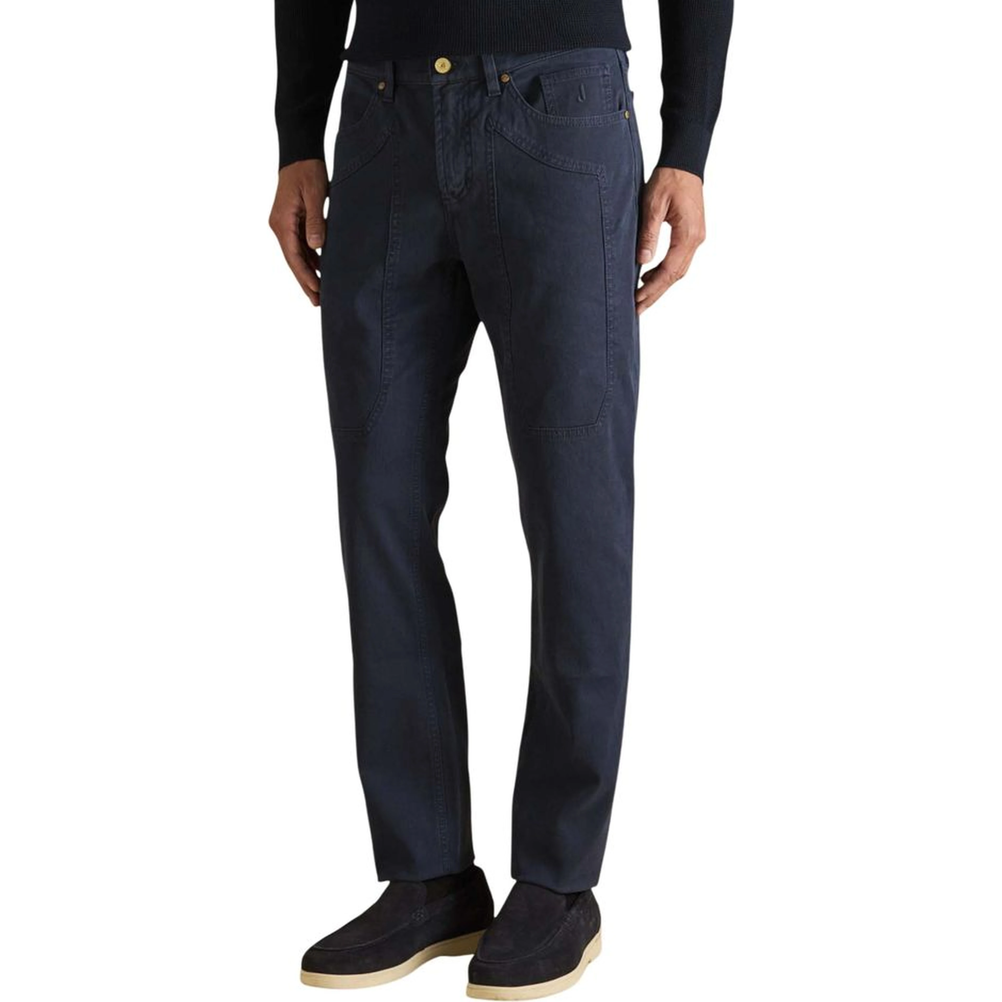 Blue Cotton Skinny Jeans